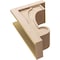 Ekena Millwork 12"W x 24"D x 36"H Classic Alma Rough Cedar Woodgrain TimberThane Corbel, Primed Tan CORUR12X24X36ALMRCPR - alternate 3